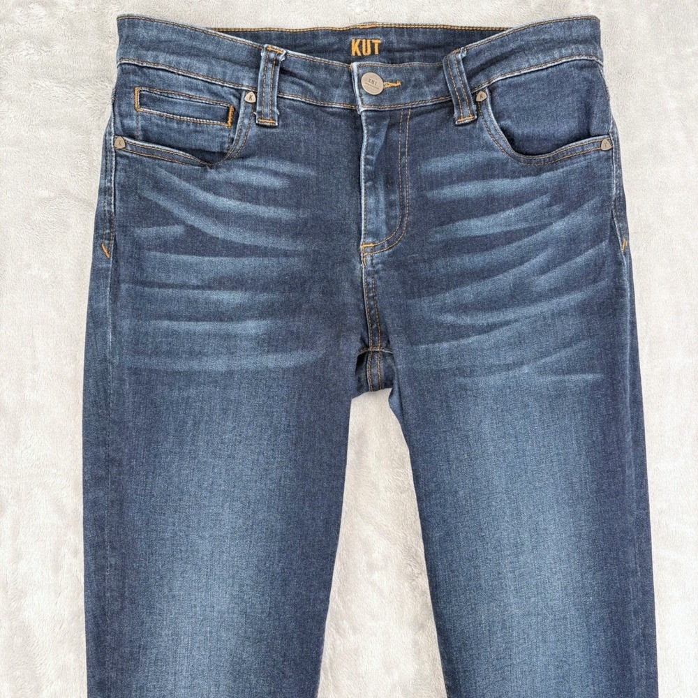 Kut from the Kloth Jeans Women 6 (29x29) Blue Toothpick Skinny Dark Wash Stretch